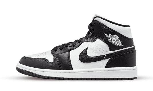 Buty Air Jordan 1 Mid Split Black White_1